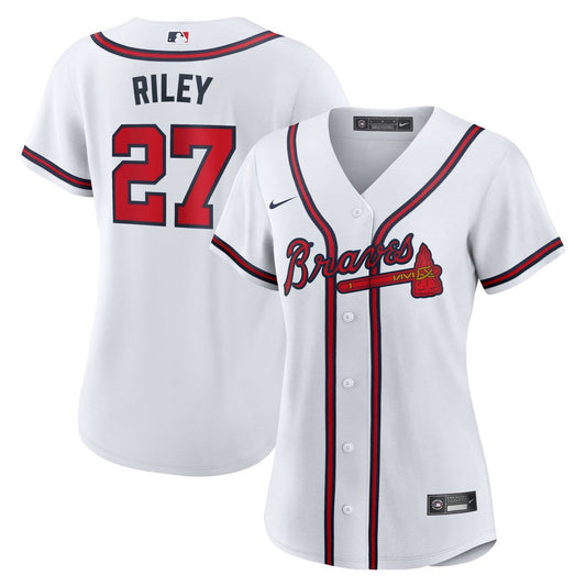 Atlanta Braves Austin Riley Nike Women's Home Replica Jersey - White Team Jersey Sports Fan Apparel