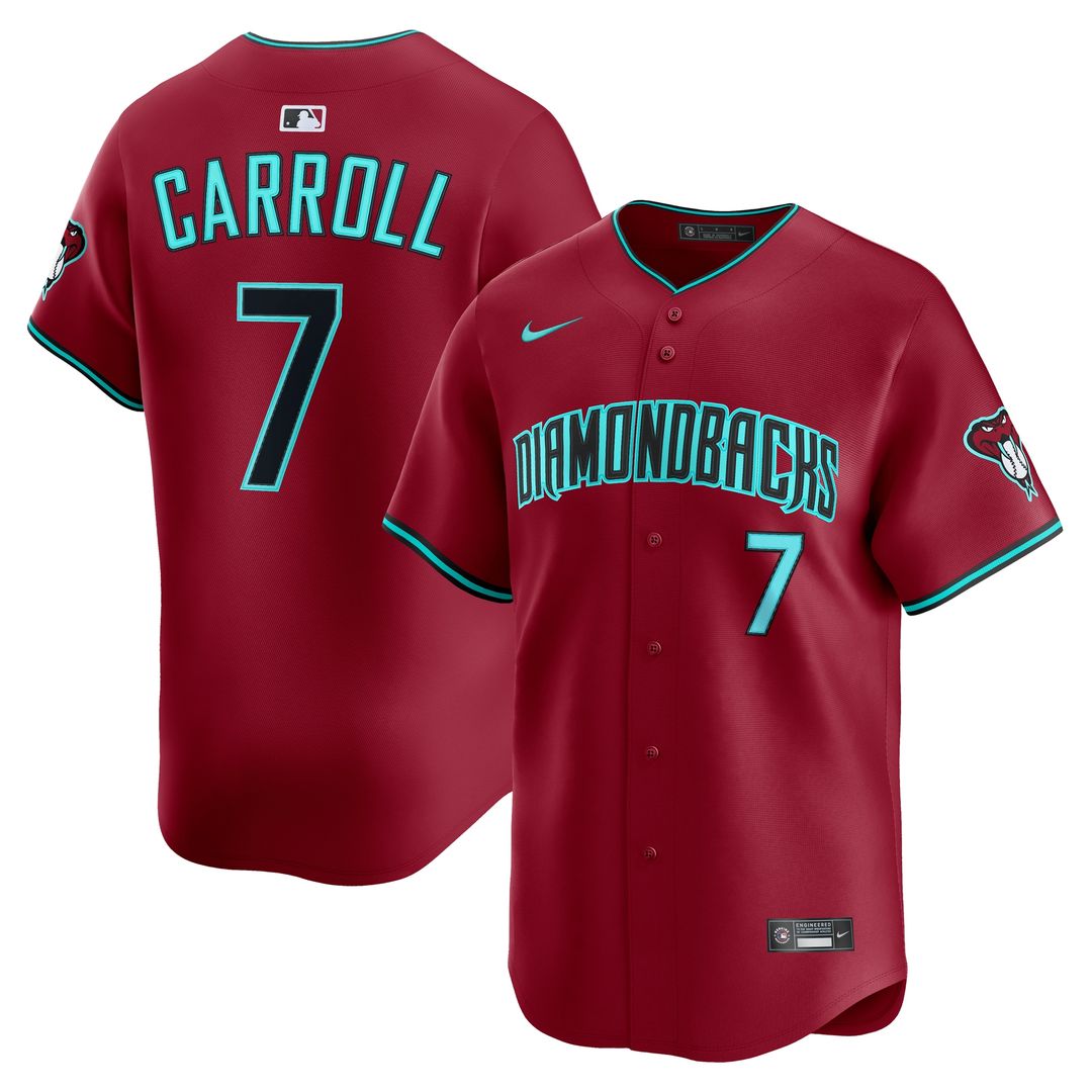 Arizona Diamondbacks Corbin Carroll Nike Alternate Limited Jersey - Red Team Jersey Sports Fan Apparel