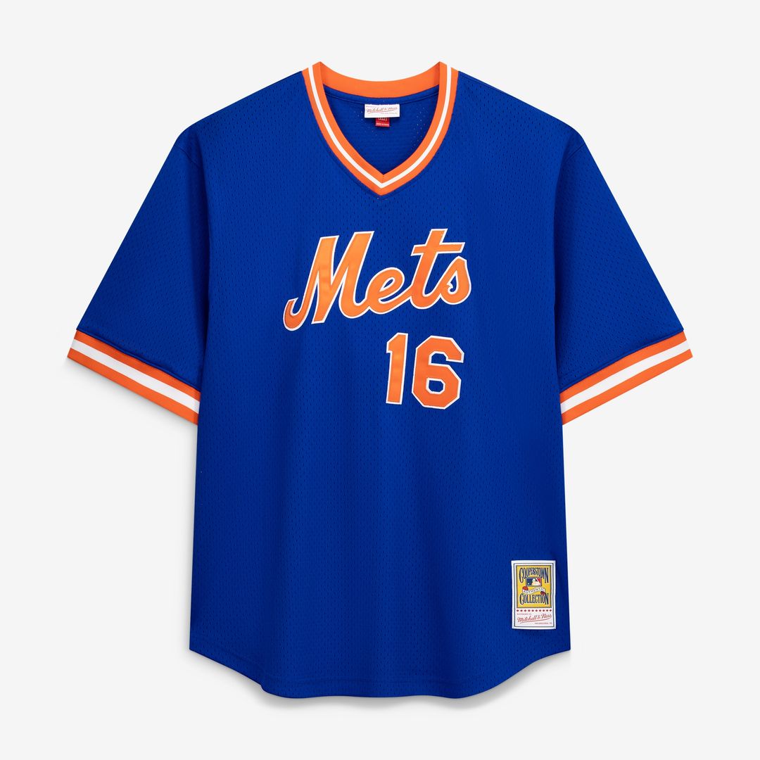 New York Mets Dwight Gooden Profile Big & Tall Cooperstown Mesh Batting Practice Jersey - Royal Team Jersey Sports Fan Apparel