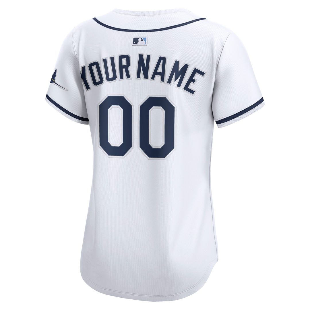 Tampa Bay Rays Nike Women's Home Limited Custom Jersey - White Team Jersey Sports Fan Apparel