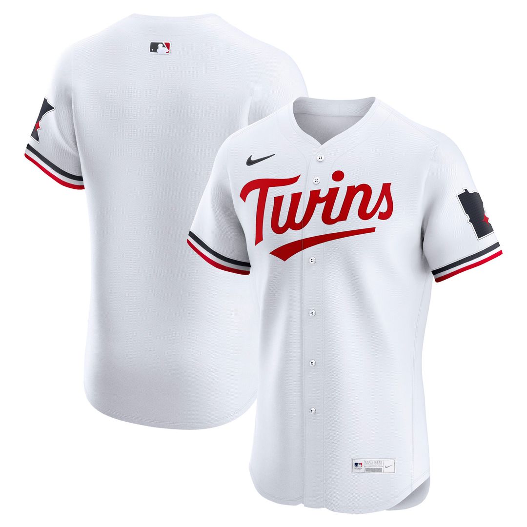 Minnesota Twins Nike Home Elite Jersey - White Team Jersey Sports Fan Apparel