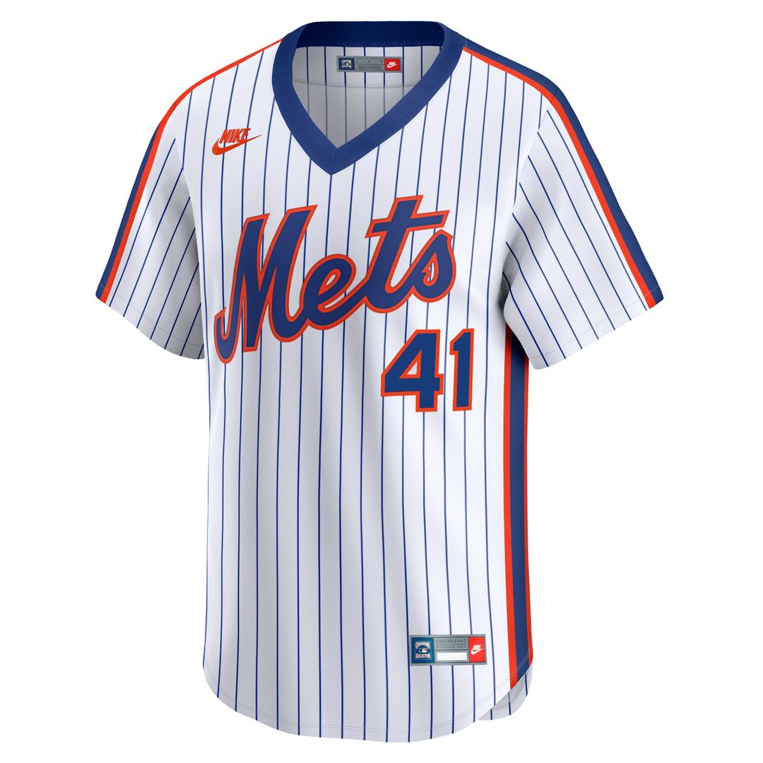 New York Mets Tom Seaver Nike Throwback Cooperstown Limited Jersey - White Team Jersey Sports Fan Apparel