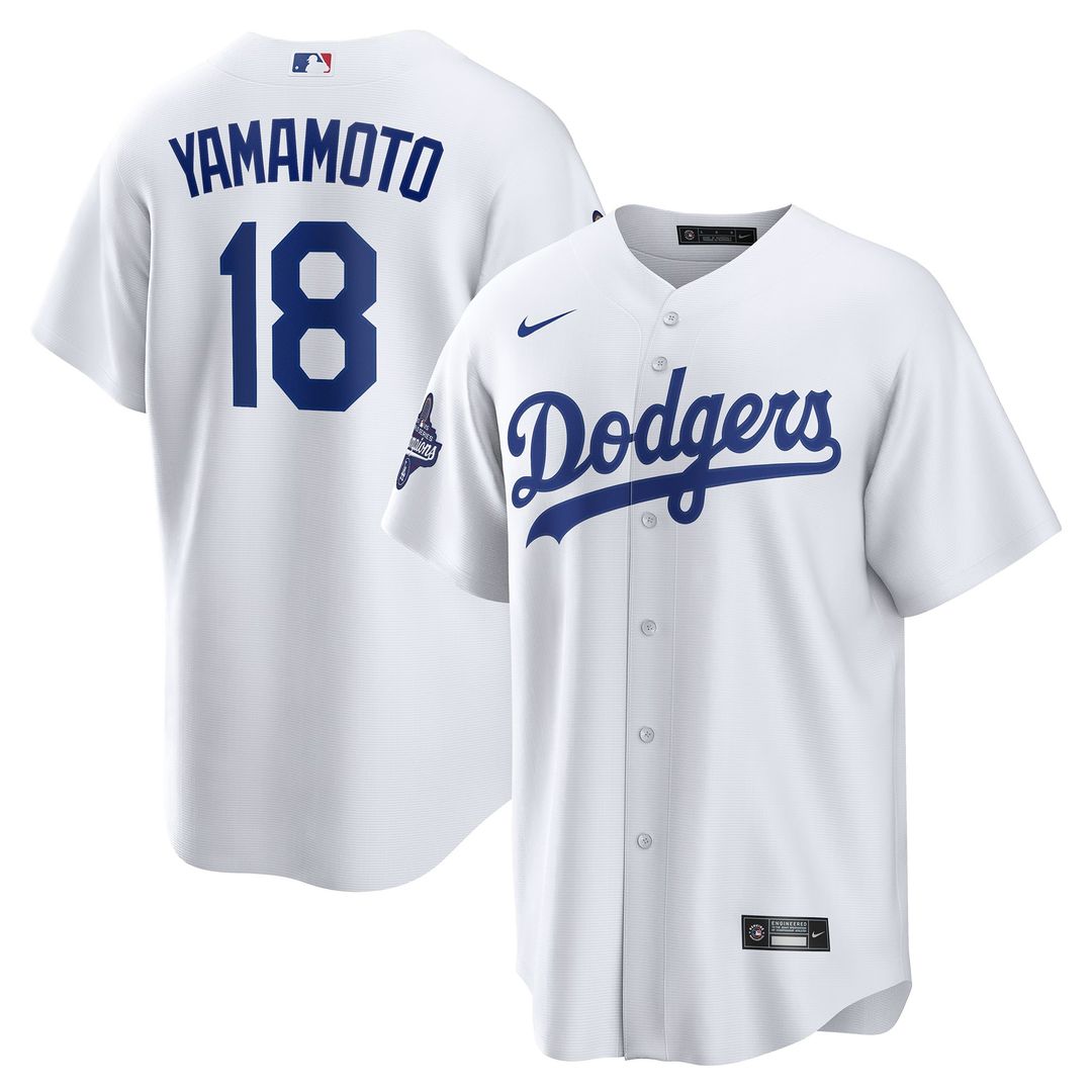 Los Angeles Dodgers Yoshinobu Yamamoto Nike 2025 World Series Champions Home Replica Jersey - White Team Jersey Sports Fan Apparel