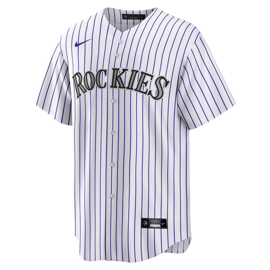Colorado Rockies Jordan Beck Nike Home Replica Jersey - White Team Jersey Sports Fan Apparel