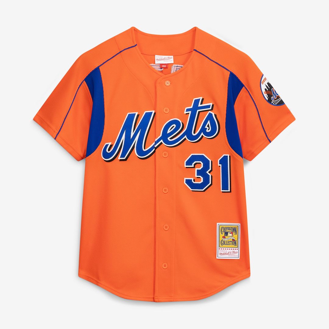 New York Mets Mike Piazza Mitchell & Ness Cooperstown Mesh Batting Practice Button - Up Jersey - Royal Team Jersey Sports Fan Apparel