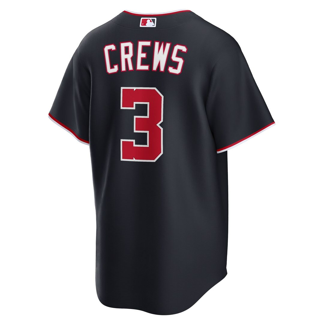 Washington Nationals Dylan Crews Nike Alternate Replica Jersey - Navy Team Jersey Sports Fan Apparel