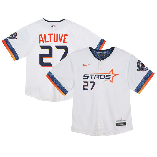 Houston Astros Jose Altuve Nike Infant 2025 City Connect Limited Player Jersey - White Team Jersey Sports Fan Apparel
