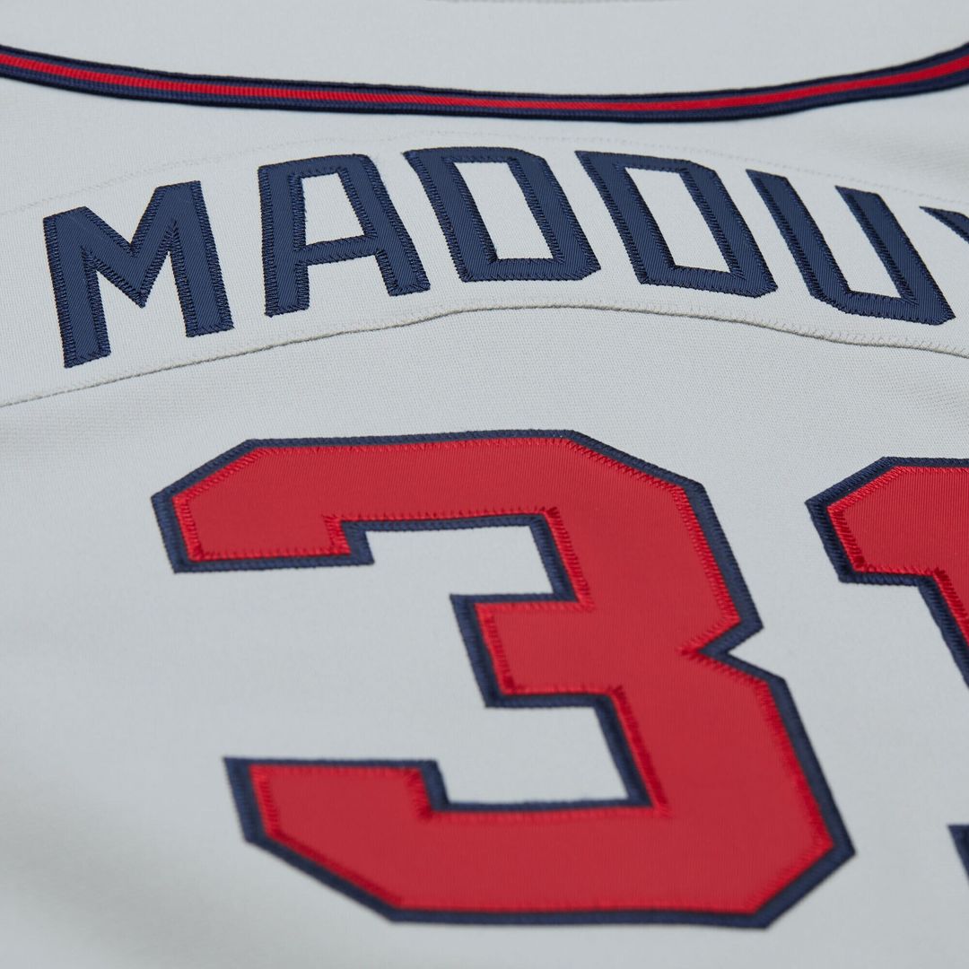 Atlanta Braves Greg Maddux Mitchell & Ness 1995 Throwback Authentic Jersey - Gray Team Jersey Sports Fan Apparel