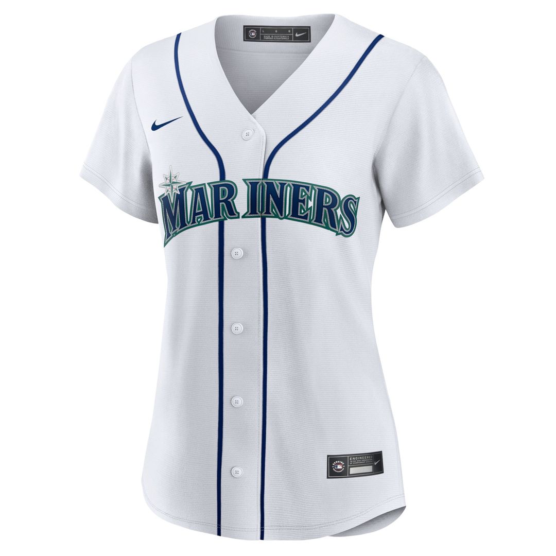Seattle Mariners Julio Rodriguez Nike Women's Home Replica Player Jersey - White Team Jersey Sports Fan Apparel