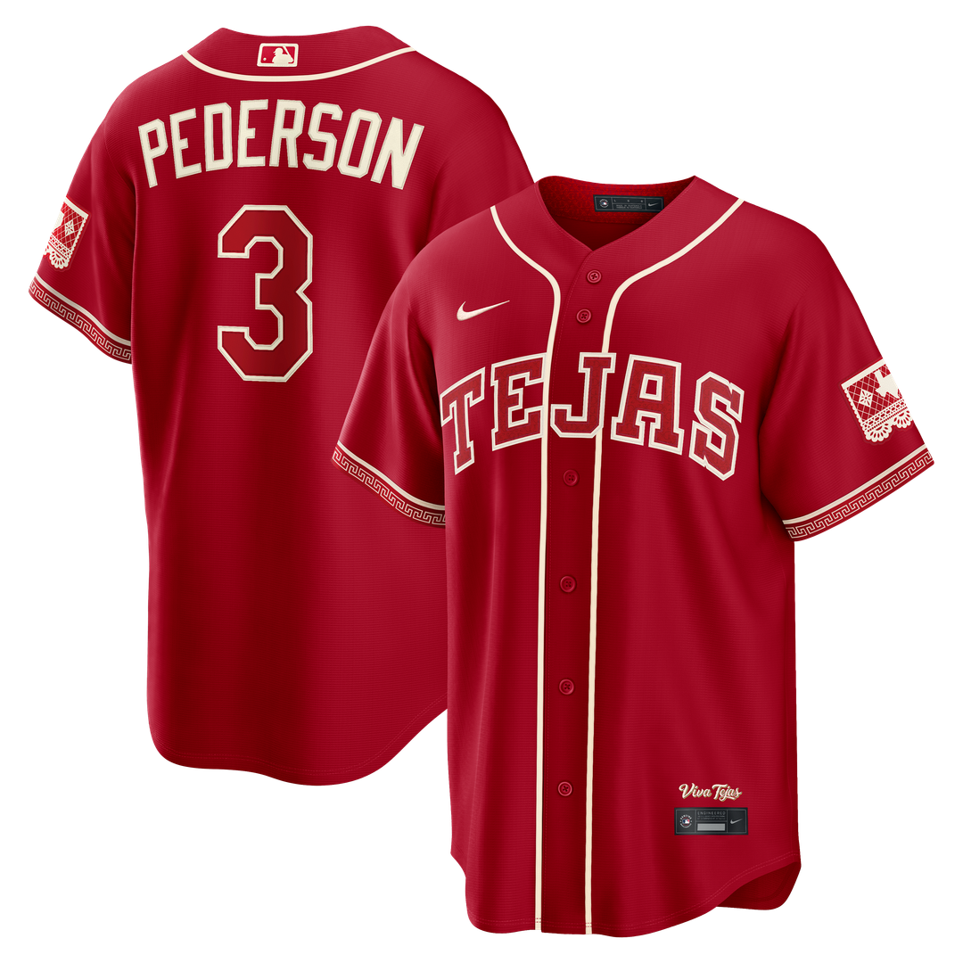 Texas Rangers Joc Pederson Nike 2026 City Connect Stadium Jersey - Red Team Jersey Sports Fan Apparel
