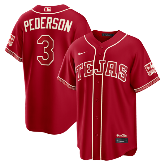 Texas Rangers Joc Pederson Nike 2026 City Connect Stadium Jersey - Red Team Jersey Sports Fan Apparel
