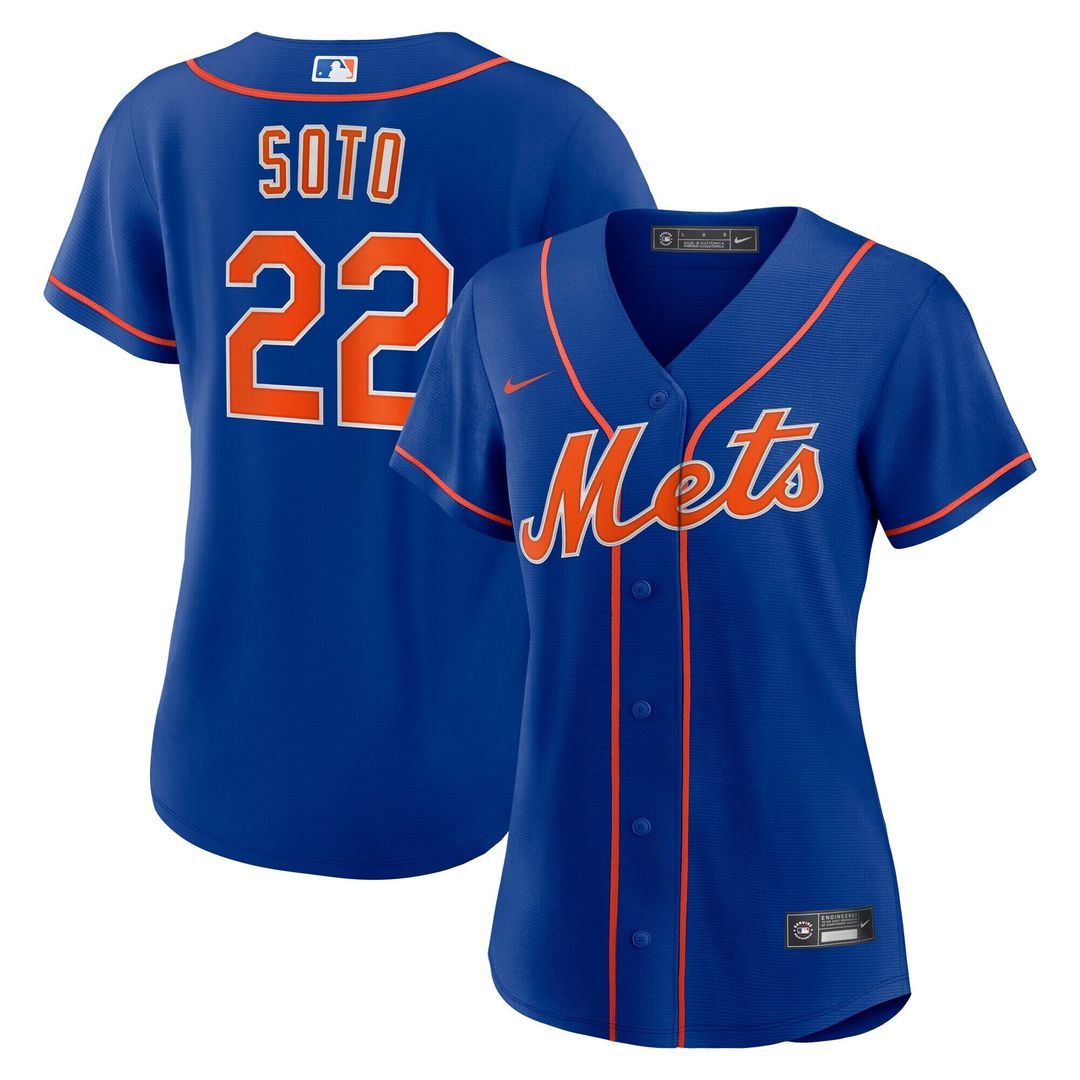 New York Mets Juan Soto Nike Women's Alternate Replica Baseball Jersey - Royal Team Jersey Sports Fan Apparel