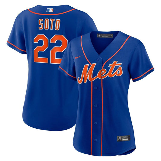New York Mets Juan Soto Nike Women's Alternate Replica Baseball Jersey - Royal Team Jersey Sports Fan Apparel