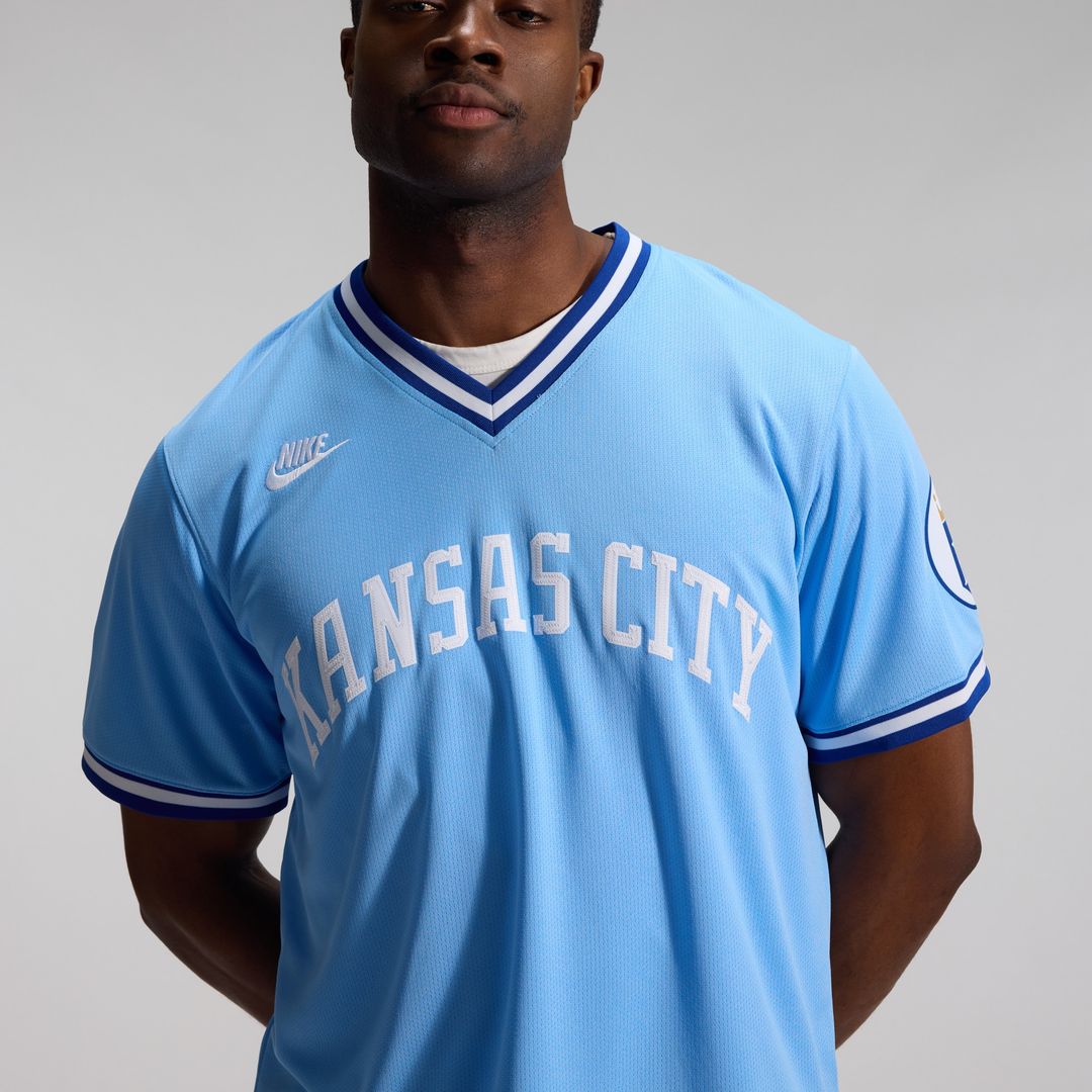 Kansas City Royals Bo Jackson Nike Throwback Cooperstown Limited Jersey - Light Blue Team Jersey Sports Fan Apparel