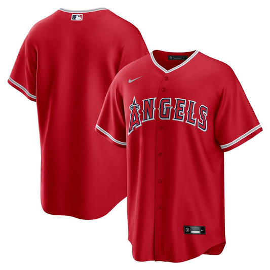 Los Angeles Angels Nike Alternate Replica Team Jersey - Red Team Jersey Sports Fan Apparel