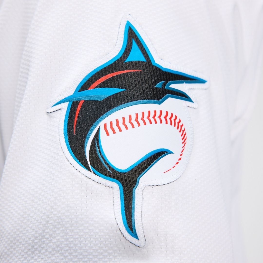 Miami Marlins Nike Home Elite Jersey - White Team Jersey Sports Fan Apparel