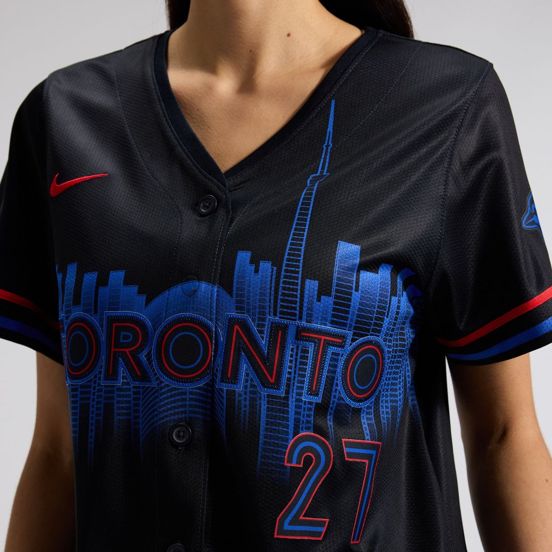 Toronto Blue Jays Vladimir Guerrero Jr. Nike Women's 2024 City Connect Limited Player Jersey - Navy Team Jersey Sports Fan Apparel