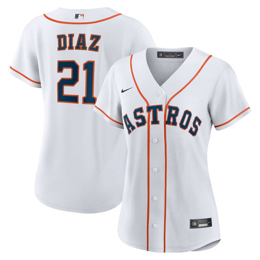 Houston Astros Yainer Diaz Nike Women's Home Replica Jersey - White Team Jersey Sports Fan Apparel
