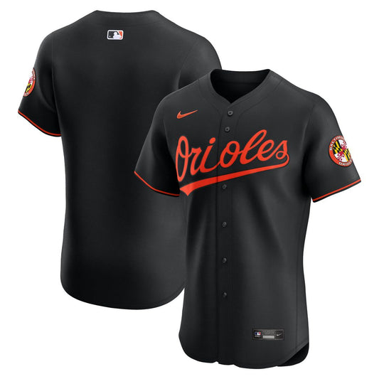 Baltimore Orioles Nike Alternate Elite Jersey - Black Team Jersey Sports Fan Apparel
